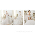 New Arrival Backless Strapless Lace Flower a-Line Wedding Dresses, Bridal Gowns (ML 00196)